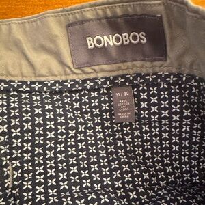 Bonobos grey stretch chinos (tailored cut) 31x30